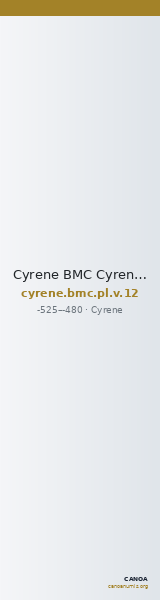 Cyrene BMC Cyrene Period I, pl. V, 12 — CANOA