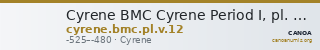 Cyrene BMC Cyrene Period I, pl. V, 12 — CANOA
