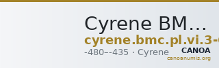 Cyrene BMC Cyrene Period II, pl. V, 3-6 — CANOA
