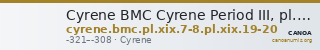 Cyrene BMC Cyrene Period III, pl. XIX, 7-8, 19-20 — CANOA