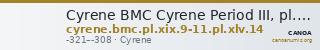 Cyrene BMC Cyrene Period III, pl. XIX, 9-11, pl. XLV, 14 — CANOA