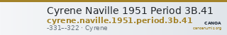Cyrene Naville 1951 Period 3B.41 — CANOA