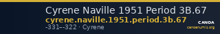 Cyrene Naville 1951 Period 3B.67 — CANOA