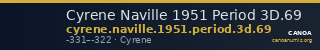 Cyrene Naville 1951 Period 3D.69 — CANOA