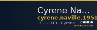 Cyrene Naville 1951 Period 3E.77 and 4.114 — CANOA