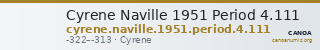 Cyrene Naville 1951 Period 4.111 — CANOA