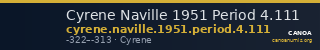 Cyrene Naville 1951 Period 4.111 — CANOA