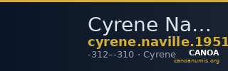 Cyrene Naville 1951 Period 6A.135 — CANOA