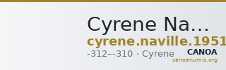 Cyrene Naville 1951 Period 6b — CANOA