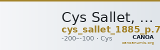 Cys Sallet, ZfN 1885 p. 71, 2 — CANOA