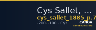 Cys Sallet, ZfN 1885 p. 71, 2 — CANOA