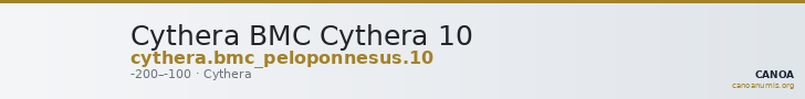 Cythera BMC Cythera 10 — CANOA