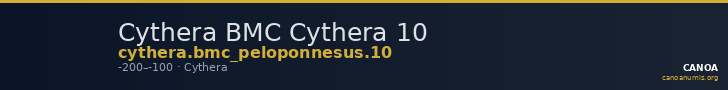 Cythera BMC Cythera 10 — CANOA