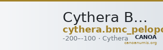 Cythera BMC Cythera 11 — CANOA