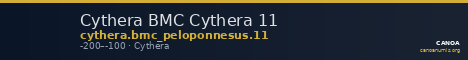 Cythera BMC Cythera 11 — CANOA