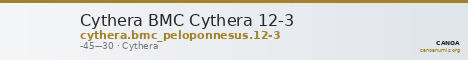 Cythera BMC Cythera 12-3 — CANOA