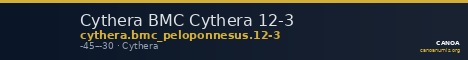 Cythera BMC Cythera 12-3 — CANOA