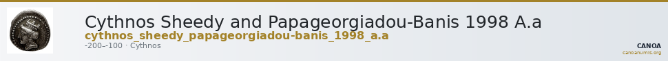 Cythnos Sheedy and Papageorgiadou-Banis 1998 A.a — CANOA