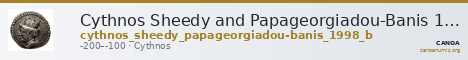 Cythnos Sheedy and Papageorgiadou-Banis 1998 B — CANOA