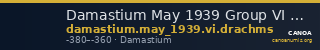 Damastium May 1939 Group VI drachms — CANOA
