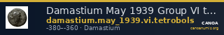 Damastium May 1939 Group VI tetrobols — CANOA