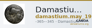 Damastium May 1939 Group VII drachms — CANOA
