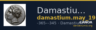 Damastium May 1939 Group VII tetradrachms — CANOA