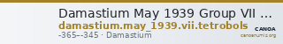 Damastium May 1939 Group VII tetrobols — CANOA