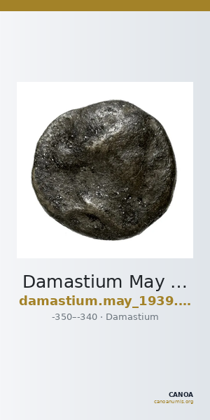 Damastium May 1939 Group VIII drachms — CANOA