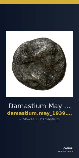 Damastium May 1939 Group VIII drachms — CANOA