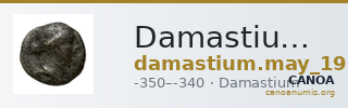 Damastium May 1939 Group VIII drachms — CANOA