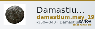 Damastium May 1939 Group VIII tetradrachms — CANOA