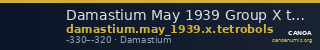 Damastium May 1939 Group X tetrobols — CANOA