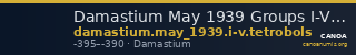 Damastium May 1939 Groups I-V tetrobols — CANOA