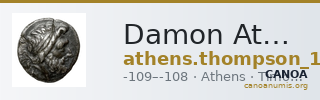 Damon Athens Thompson 1961 719bis, 721bis, 723-734 — CANOA