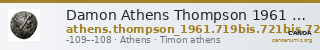 Damon Athens Thompson 1961 719bis, 721bis, 723-734 — CANOA