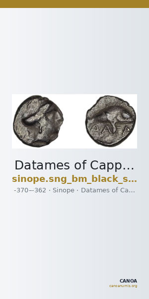 Datames of Cappadocia Sinope SNG BM Black Sea 1447A — CANOA