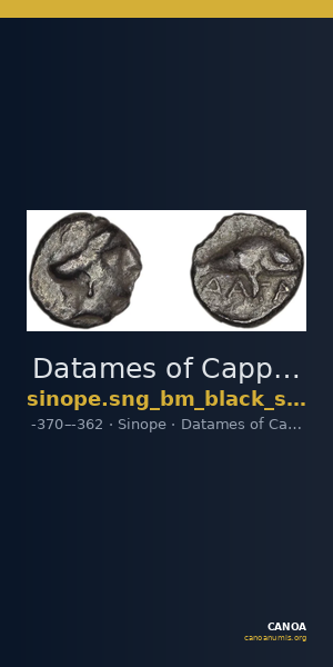 Datames of Cappadocia Sinope SNG BM Black Sea 1447A — CANOA