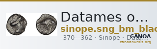 Datames of Cappadocia Sinope SNG BM Black Sea 1447A — CANOA