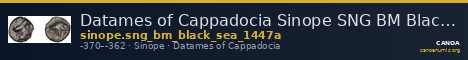 Datames of Cappadocia Sinope SNG BM Black Sea 1447A — CANOA