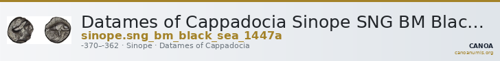 Datames of Cappadocia Sinope SNG BM Black Sea 1447A — CANOA
