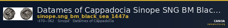 Datames of Cappadocia Sinope SNG BM Black Sea 1447A — CANOA