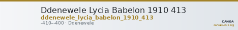 Ddenewele Lycia Babelon 1910 413 — CANOA