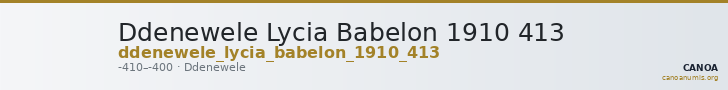 Ddenewele Lycia Babelon 1910 413 — CANOA