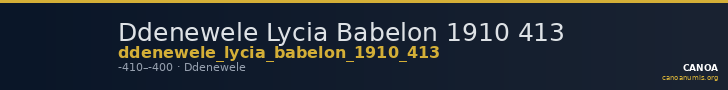 Ddenewele Lycia Babelon 1910 413 — CANOA