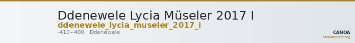 Ddenewele Lycia Müseler 2017 I — CANOA