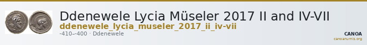 Ddenewele Lycia Müseler 2017 II and IV-VII — CANOA