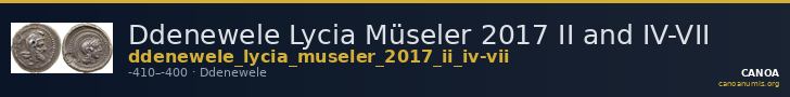 Ddenewele Lycia Müseler 2017 II and IV-VII — CANOA