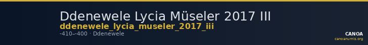 Ddenewele Lycia Müseler 2017 III — CANOA