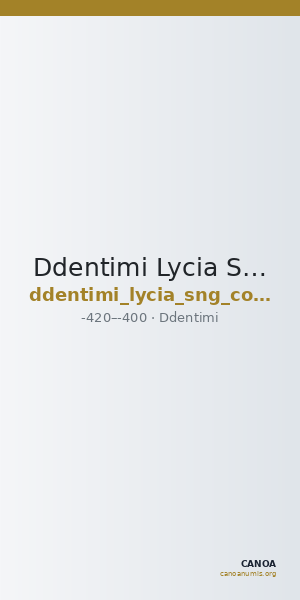 Ddentimi Lycia SNG Copenhagen Supplement 464 — CANOA